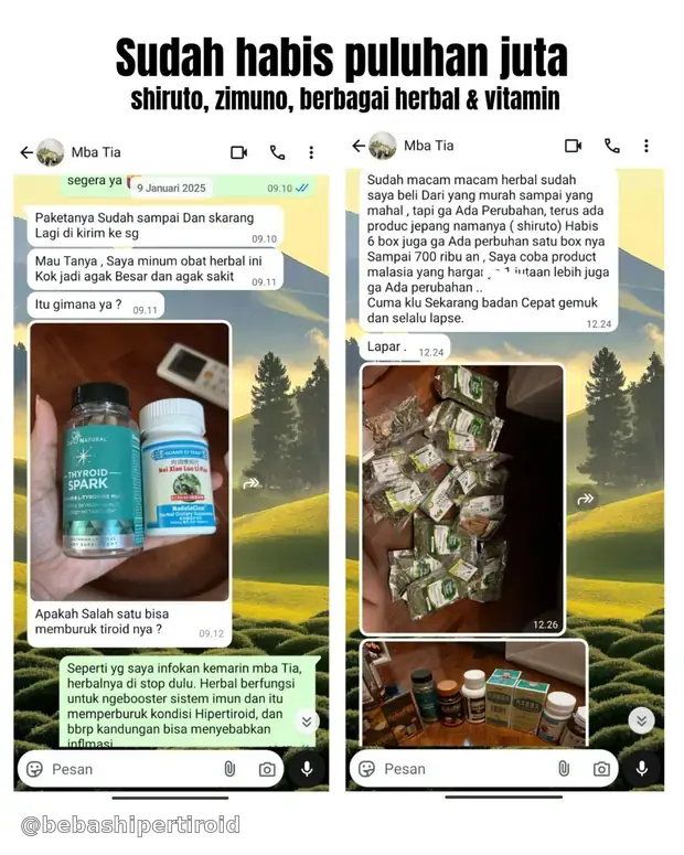 Riwayat herbal dan vitamin yang pernah dicoba Tia sebelum menjalani proses pemulihan